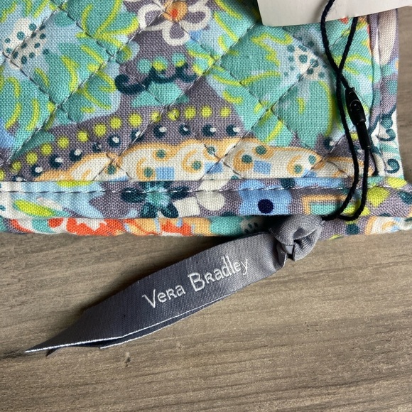 Vera Bradley Medium Tie Cosmetic Bag - Citrus Paisley - New With Tags - Picture 3 of 6